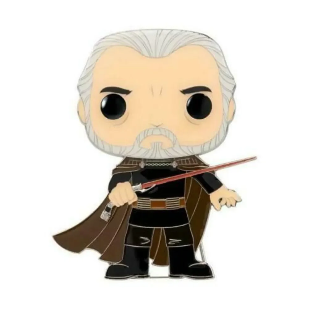 FUNKO POP! PIN: Star Wars - Count Dooku [New Toy] Pin, Vinyl Figure
